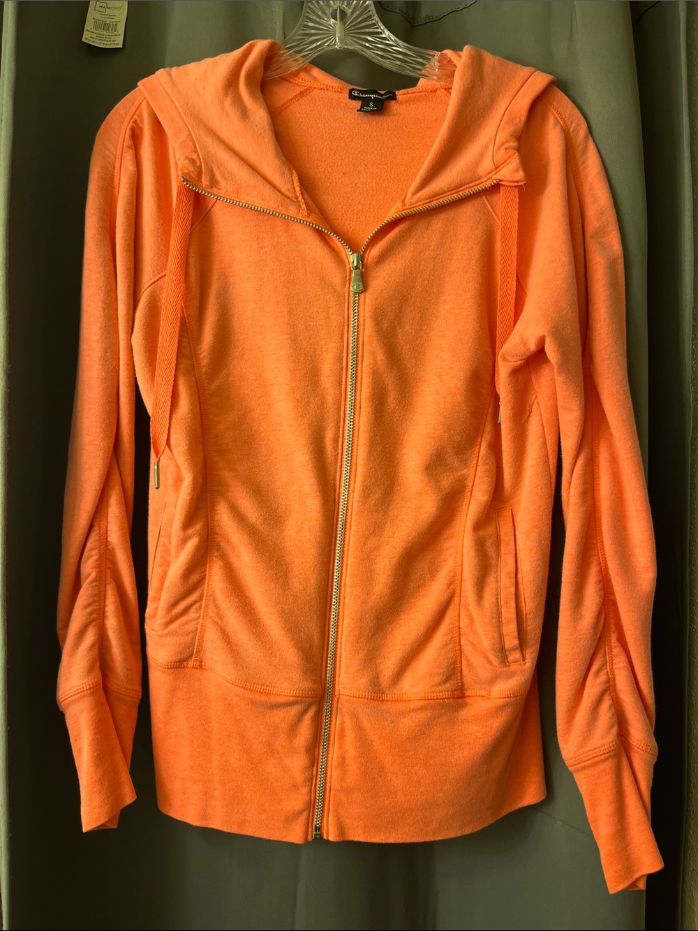 Women’s Champion Orange Full-Zip Hoodie Jacket!